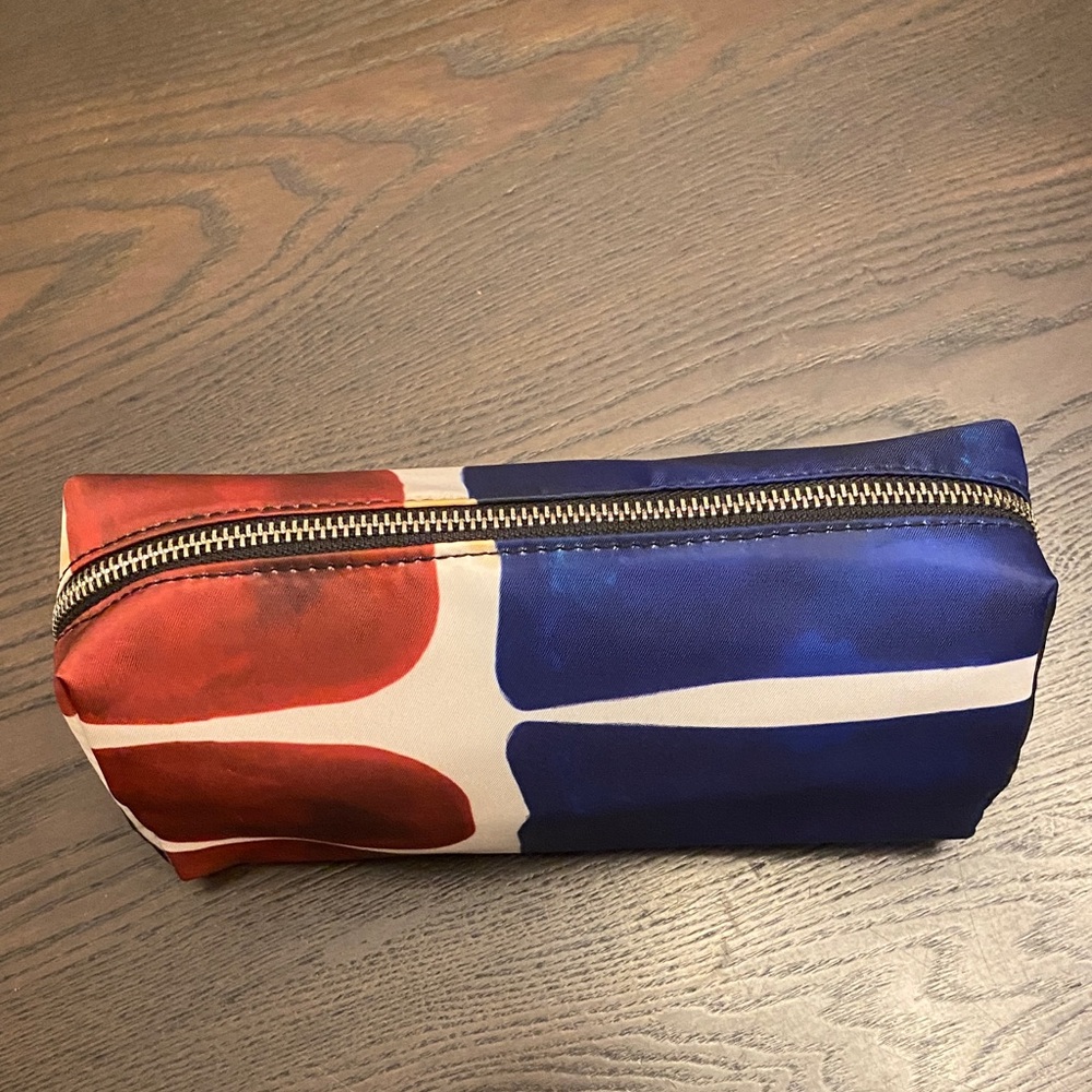 Red and Blue Abstract Pouch - Picture 2 of 6